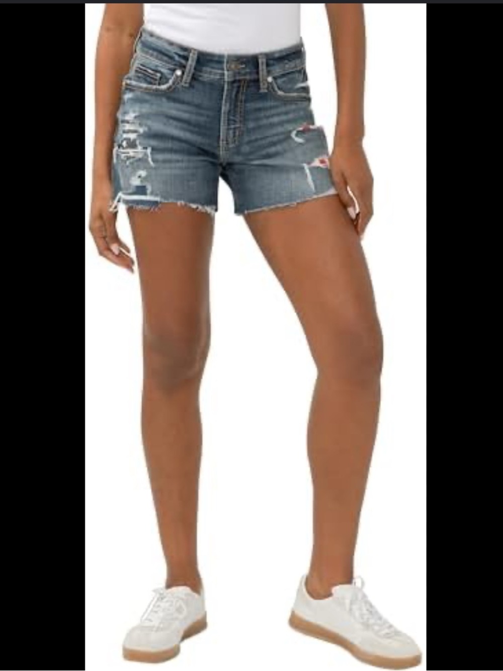 Silver  Boyfriend Shorts - Brand New With Tags